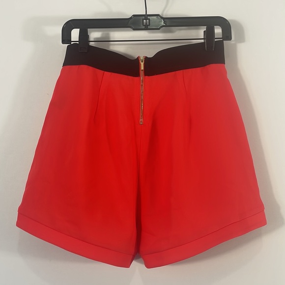 Bebe Red Dress Shorts, Side Slits, Size Medium - Picture 4 of 10